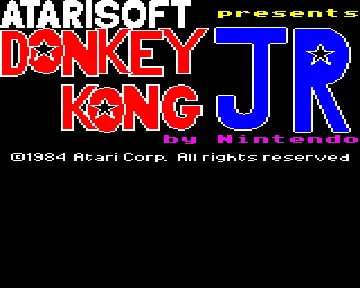 Donkey Kong Jr. (1984)(Atari)[DONKEY] screen shot title